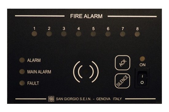 Centralina monitoraggio allarme fumo/incendio - approvata R.I.N.A.