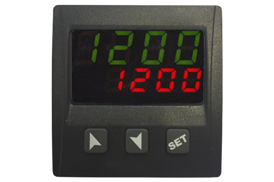 Digital pyrometer with alarm threshold