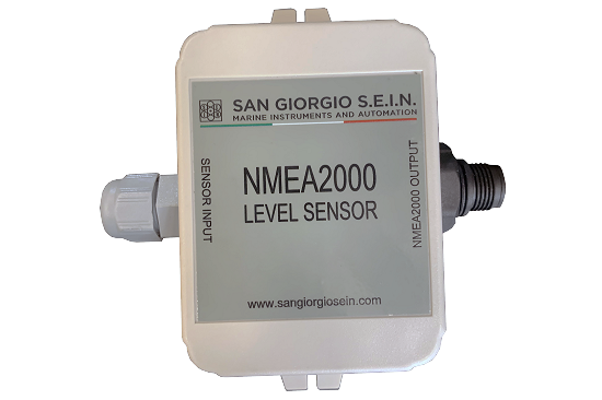 NMEA2000 converter for level sensors